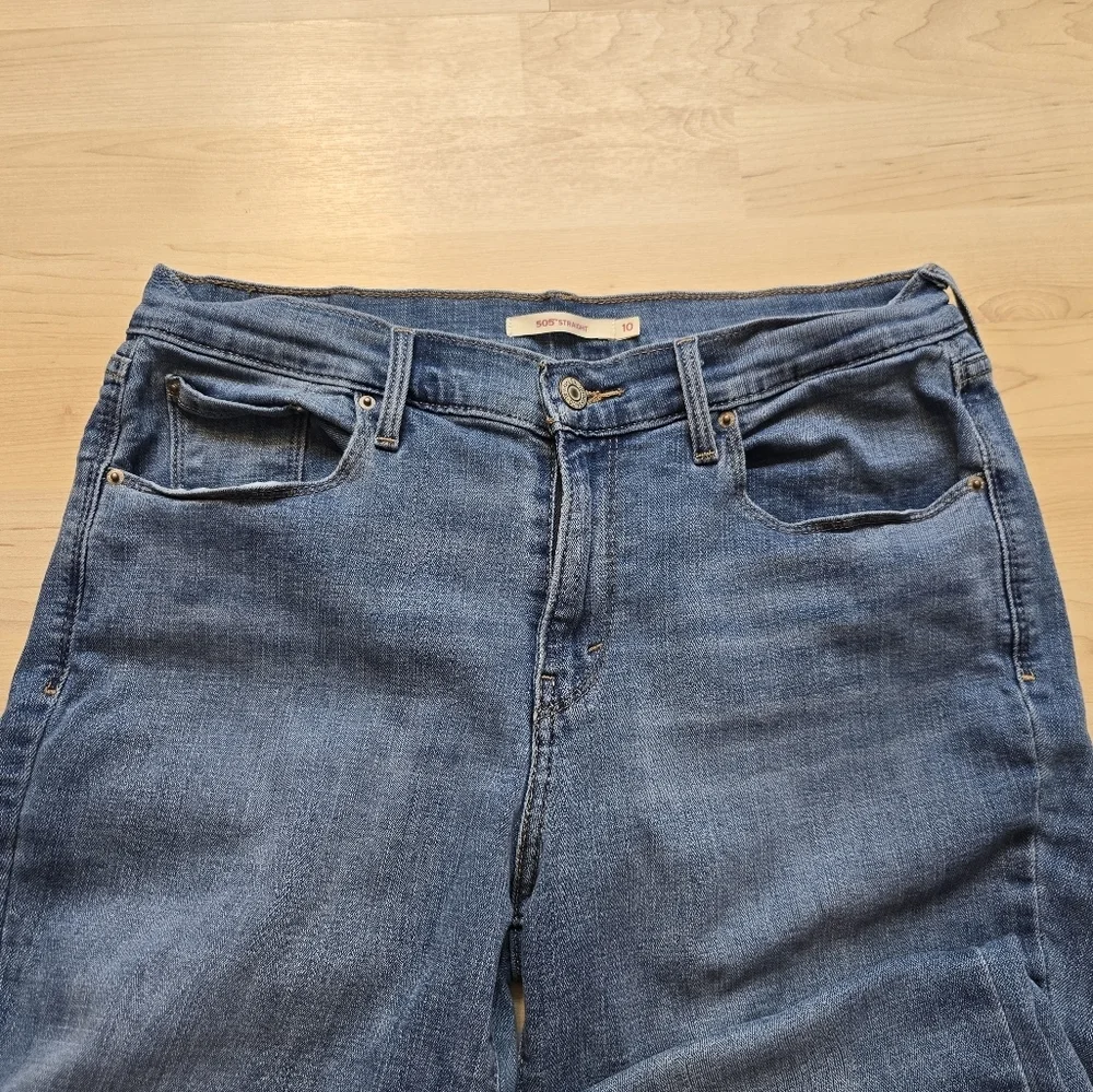Levis 505 Straight Jeans Size 10 (30 Waist, 32 Length)